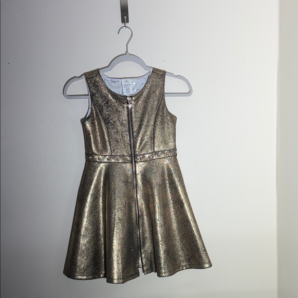 Disney Other - Disney Shimmering Gold Kids Dress